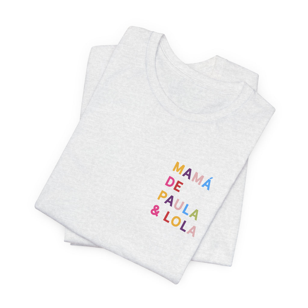 Camiseta multicolor personalizada para la mamá