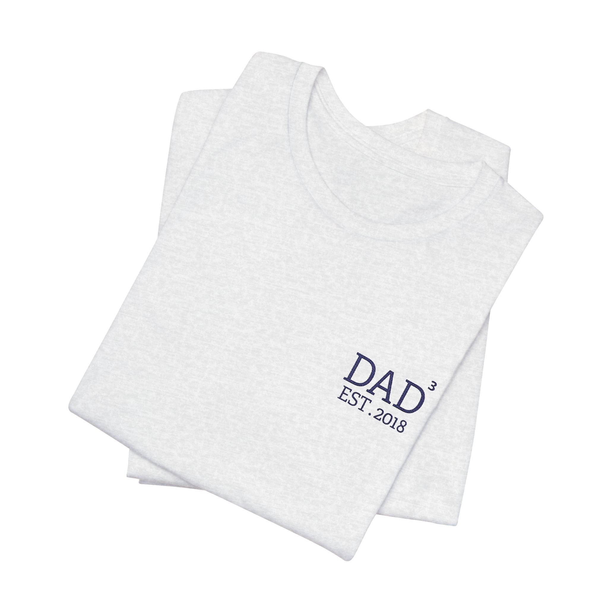 Camiseta Exponente PAPÁ y nombres de pila personalizados en la manga
