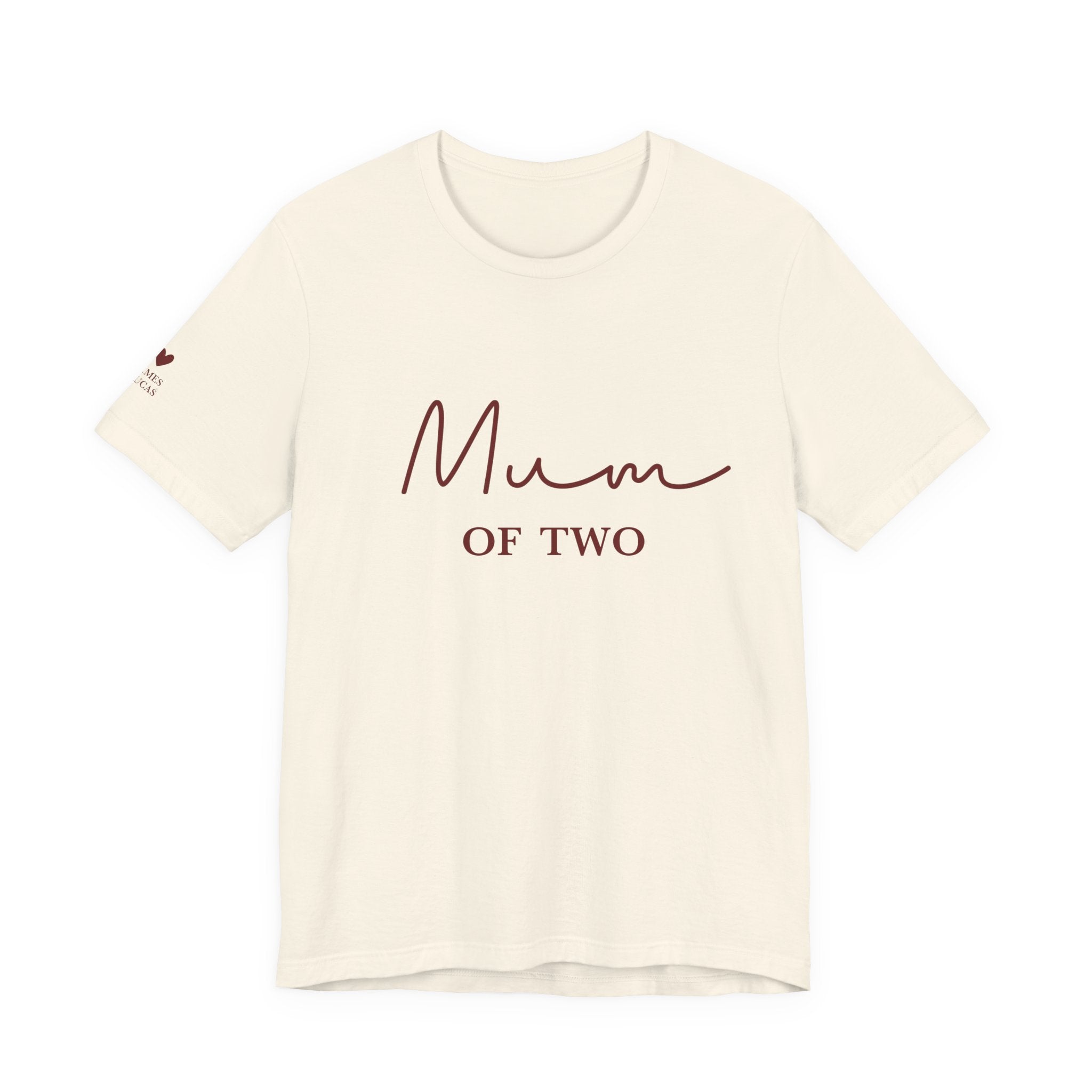 Camiseta Mamá de y nombres personalizados