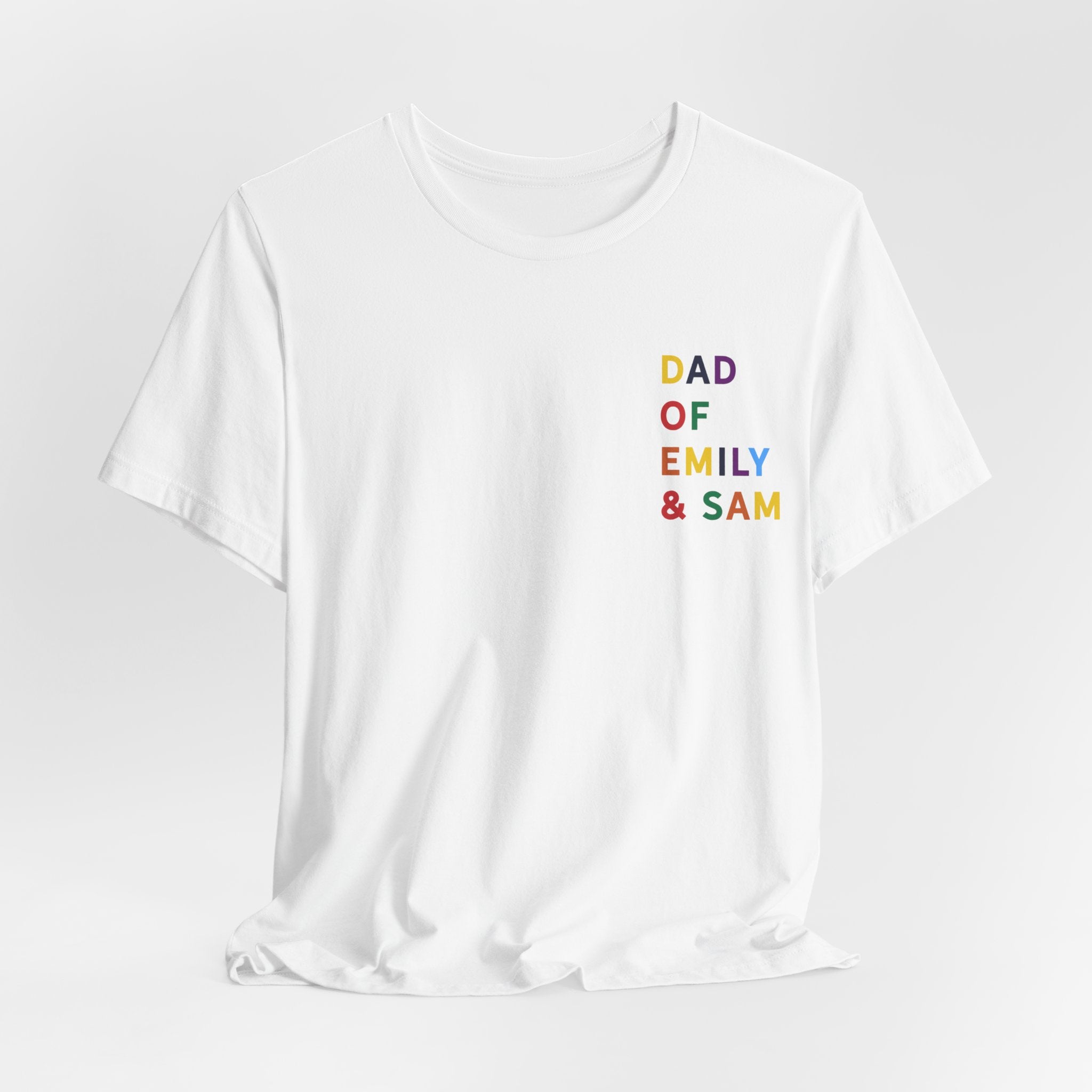 AUS - T-Shirt Dad of multicolored name daddy