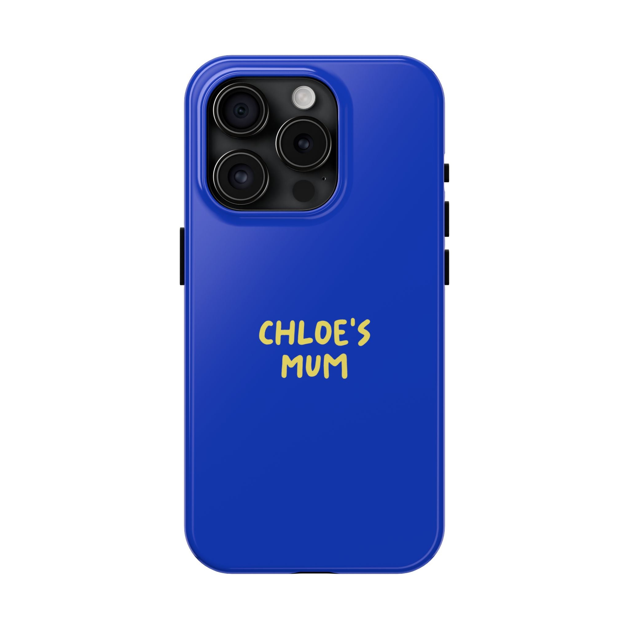 Phone Case Blue color with custom text