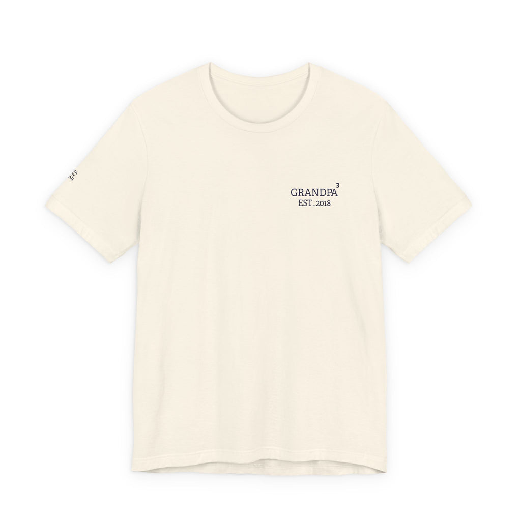 T-Shirt Exponent Grandpa embroidered and personalized first names on sleeve