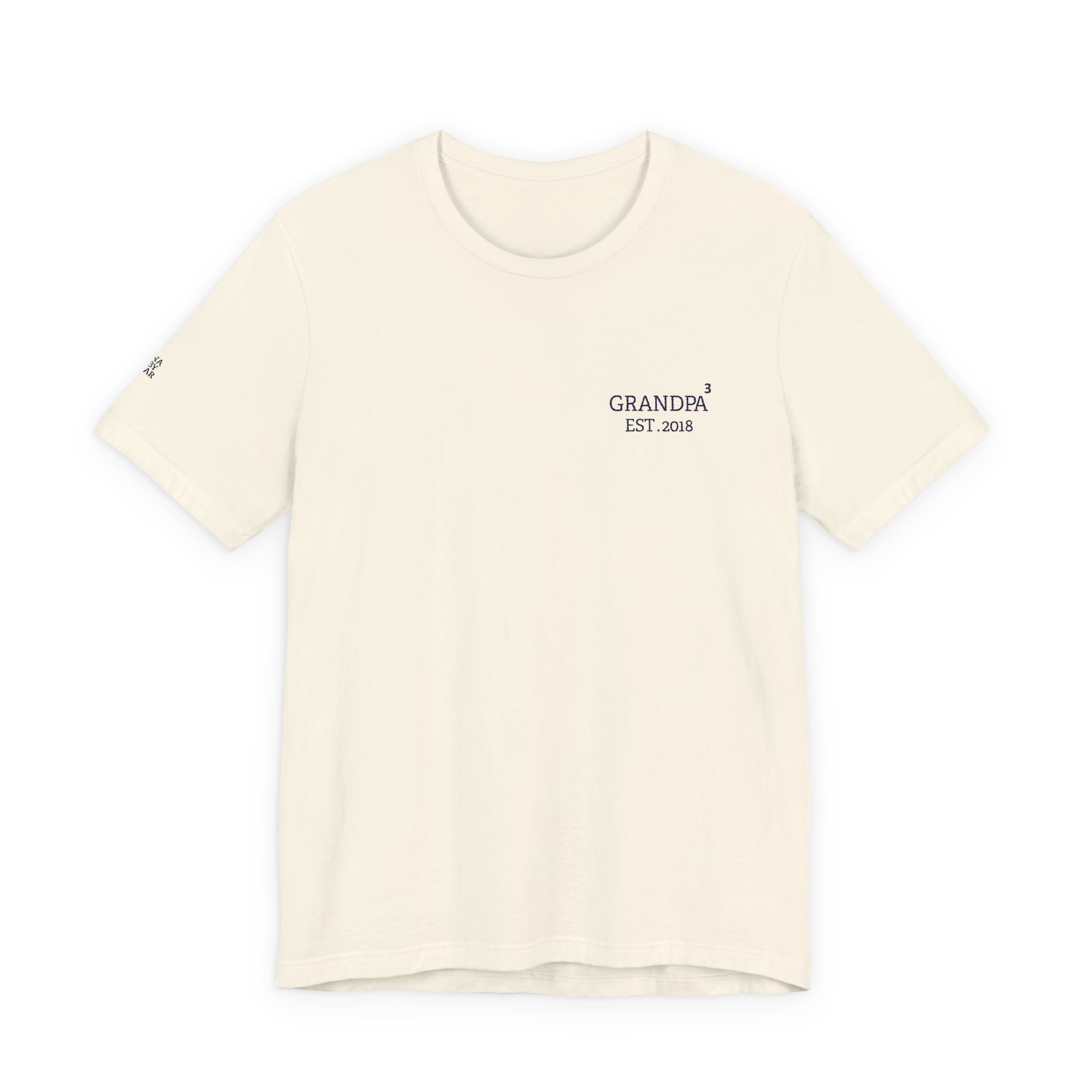 T-Shirt Exponent Grandpa embroidered and personalized first names on sleeve