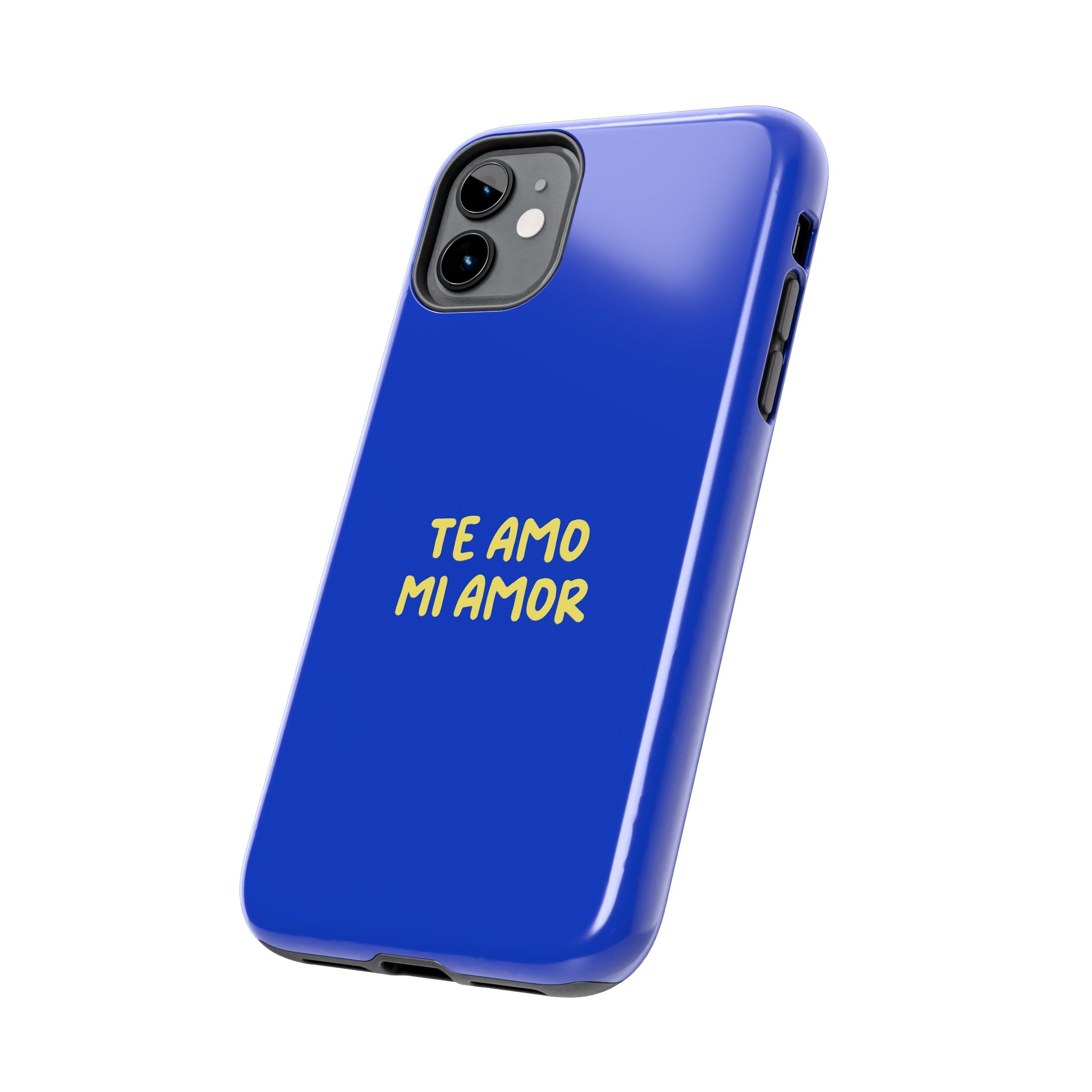 Blue Phone Case with Custom Text