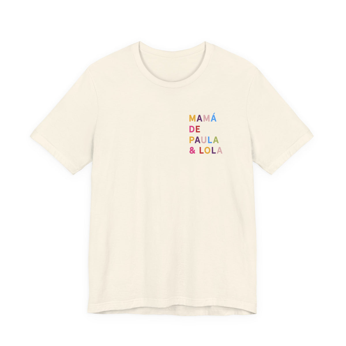 Camiseta multicolor personalizada para la mamá