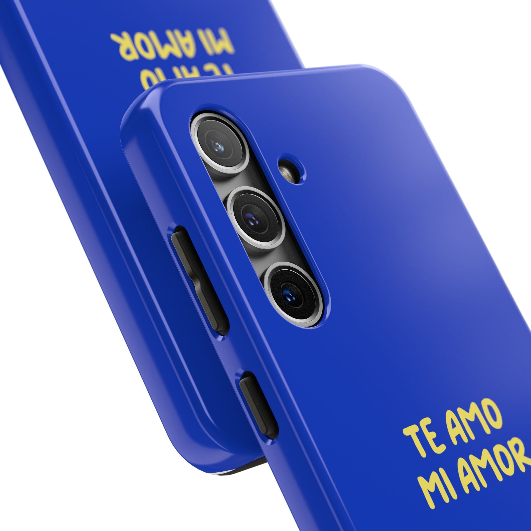 Blue Phone Case with Custom Text