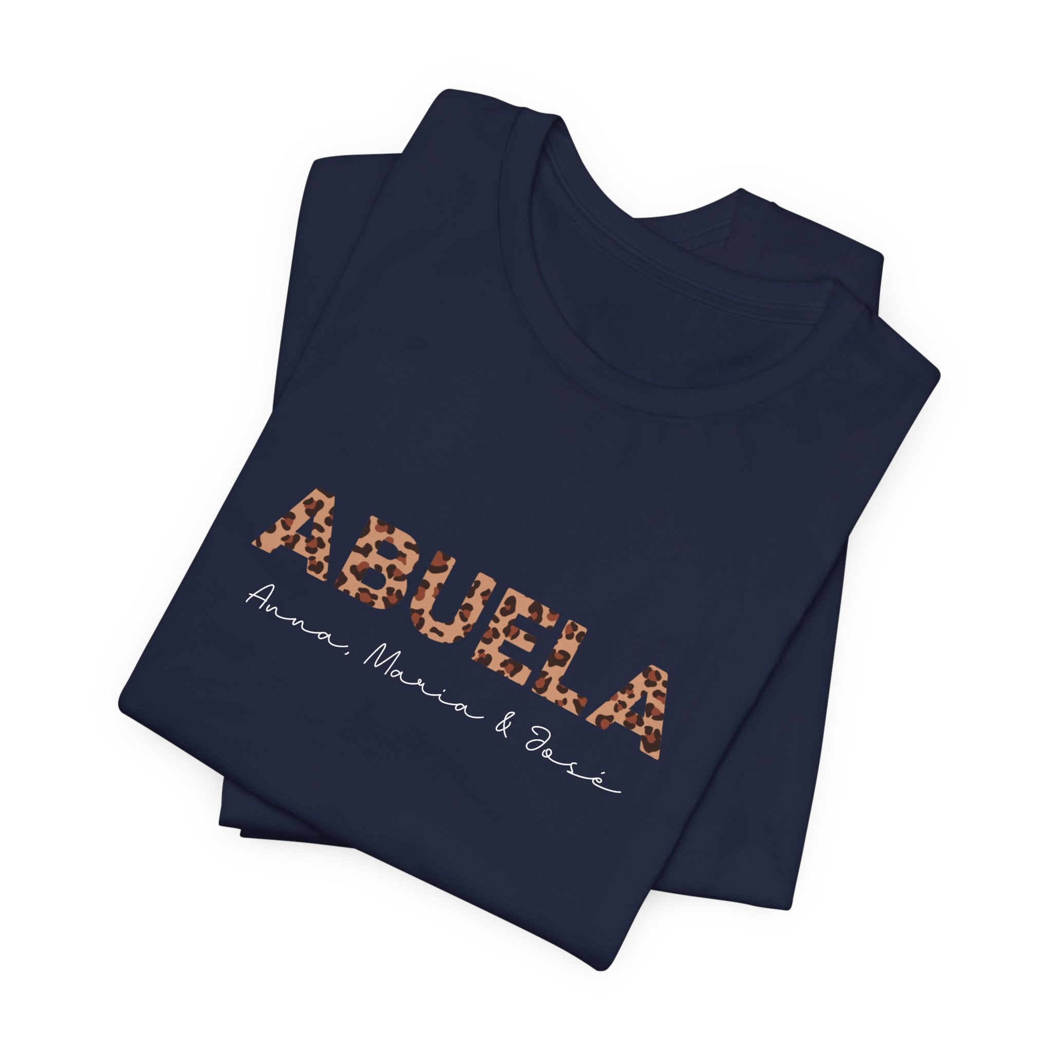 Camiseta Leopard Abuela con Nombres Personalizados