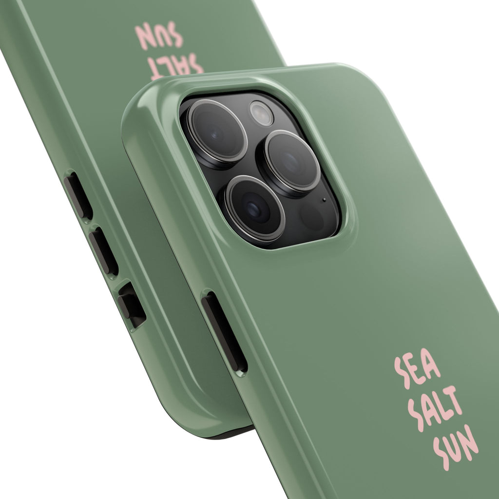 Phone Case Green color with custom text