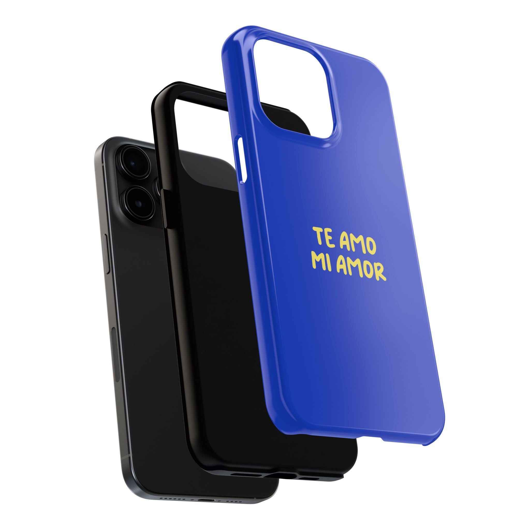 Blue Phone Case with Custom Text