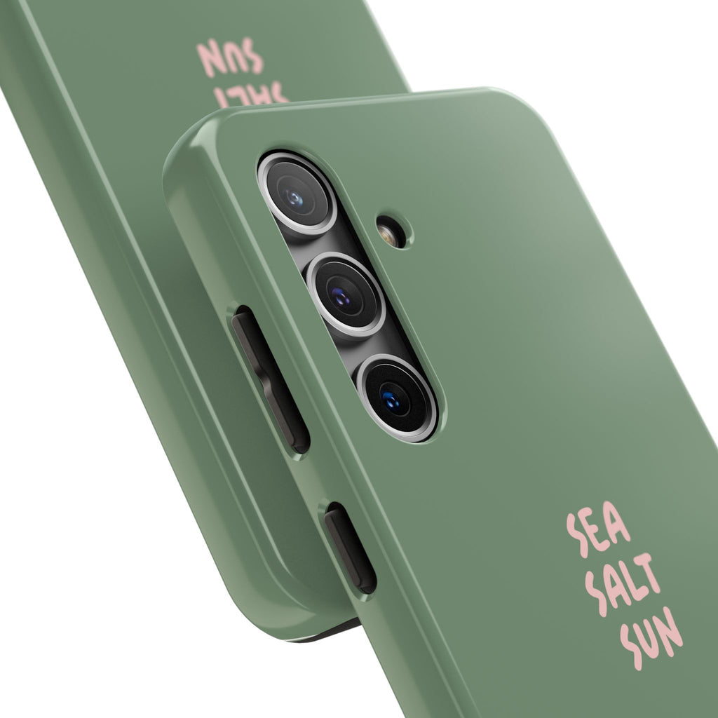 Phone Case Green color with custom text
