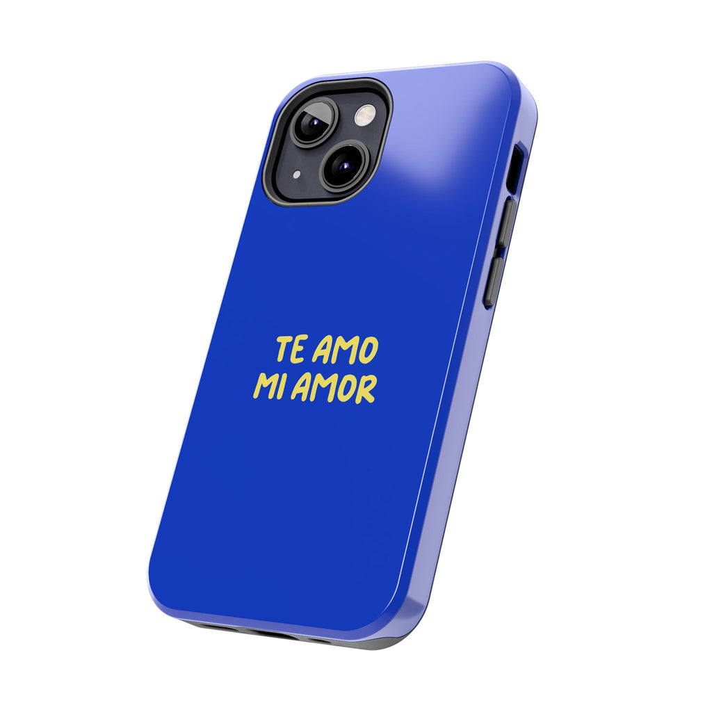 Blue Phone Case with Custom Text