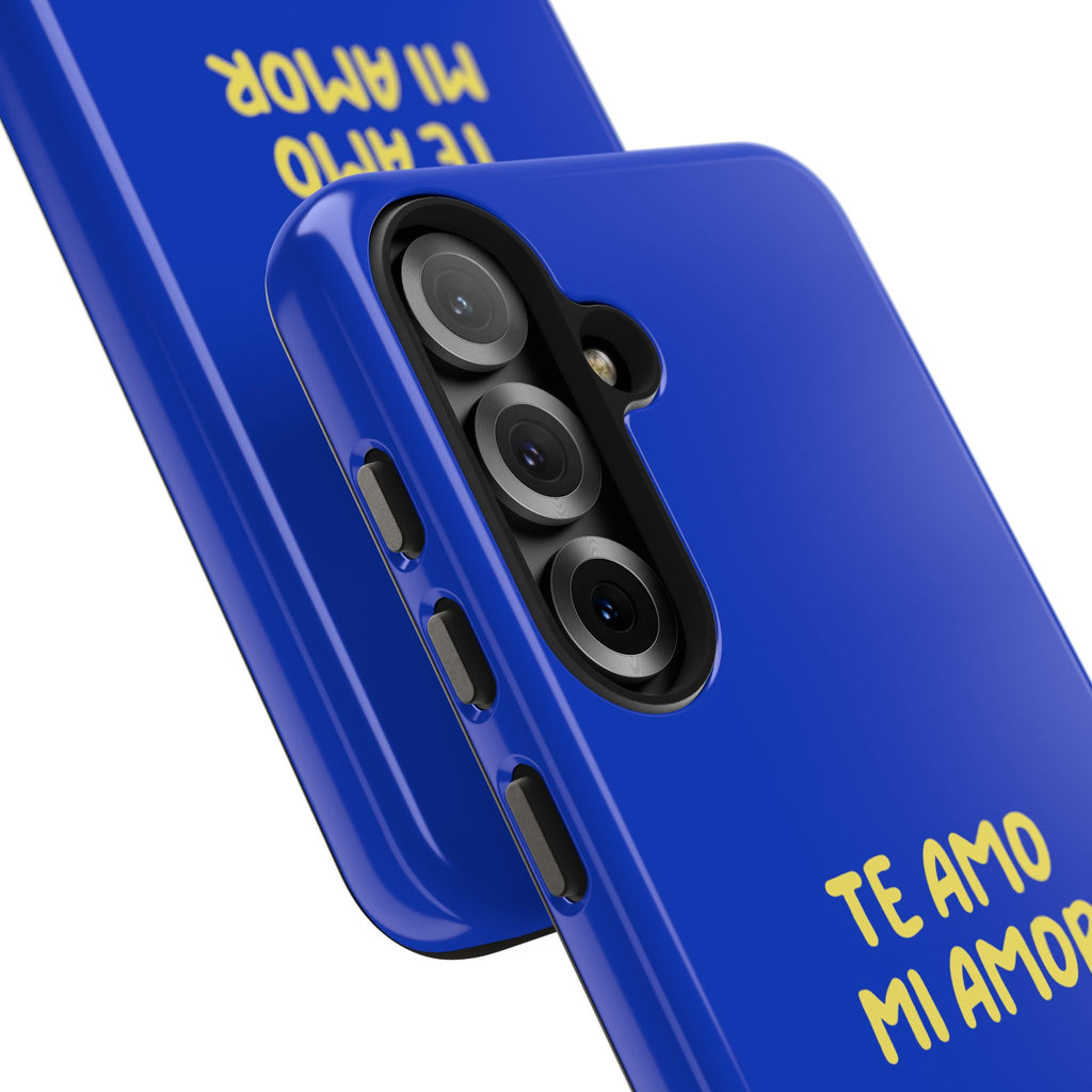 Blue Phone Case with Custom Text