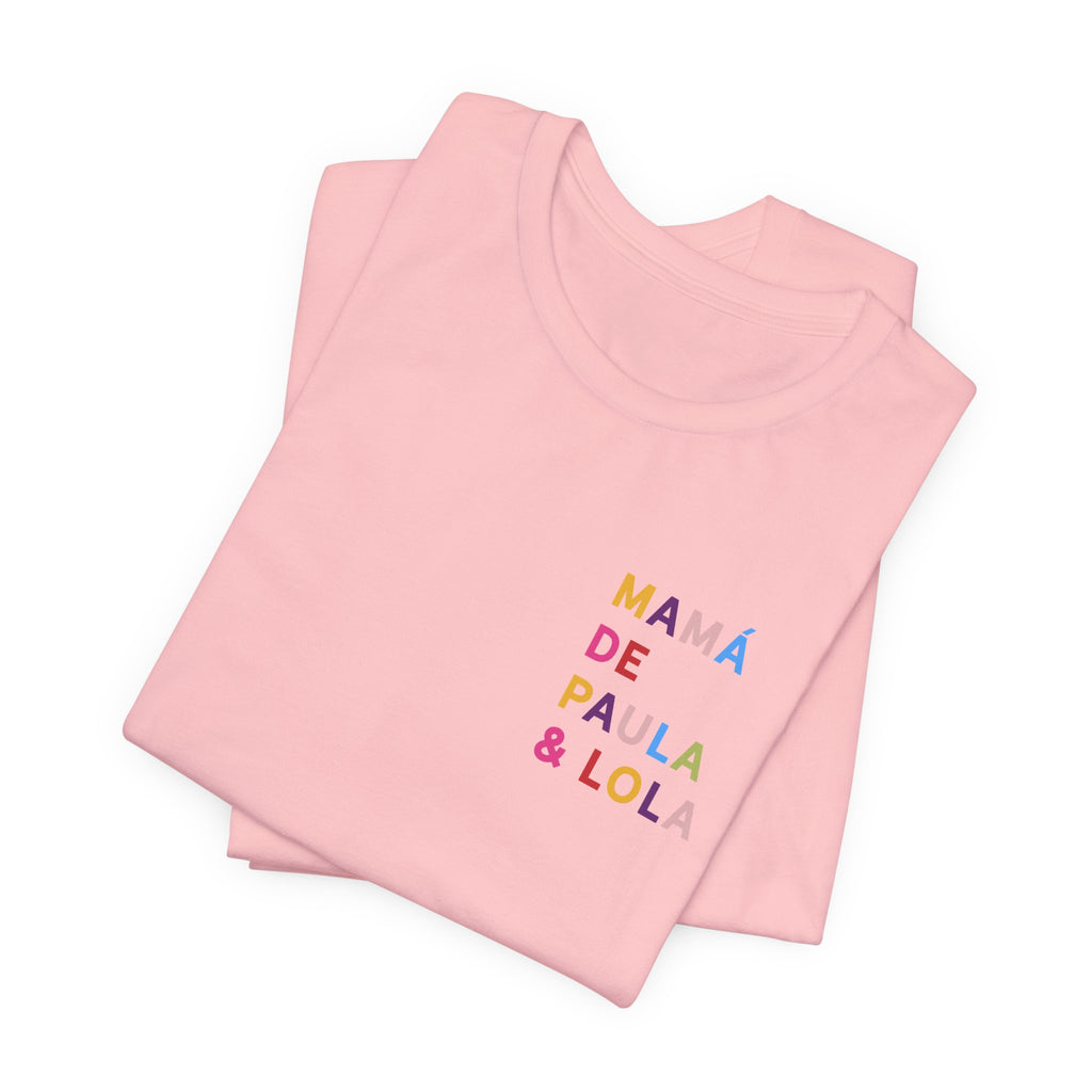 Camiseta multicolor personalizada para la mamá