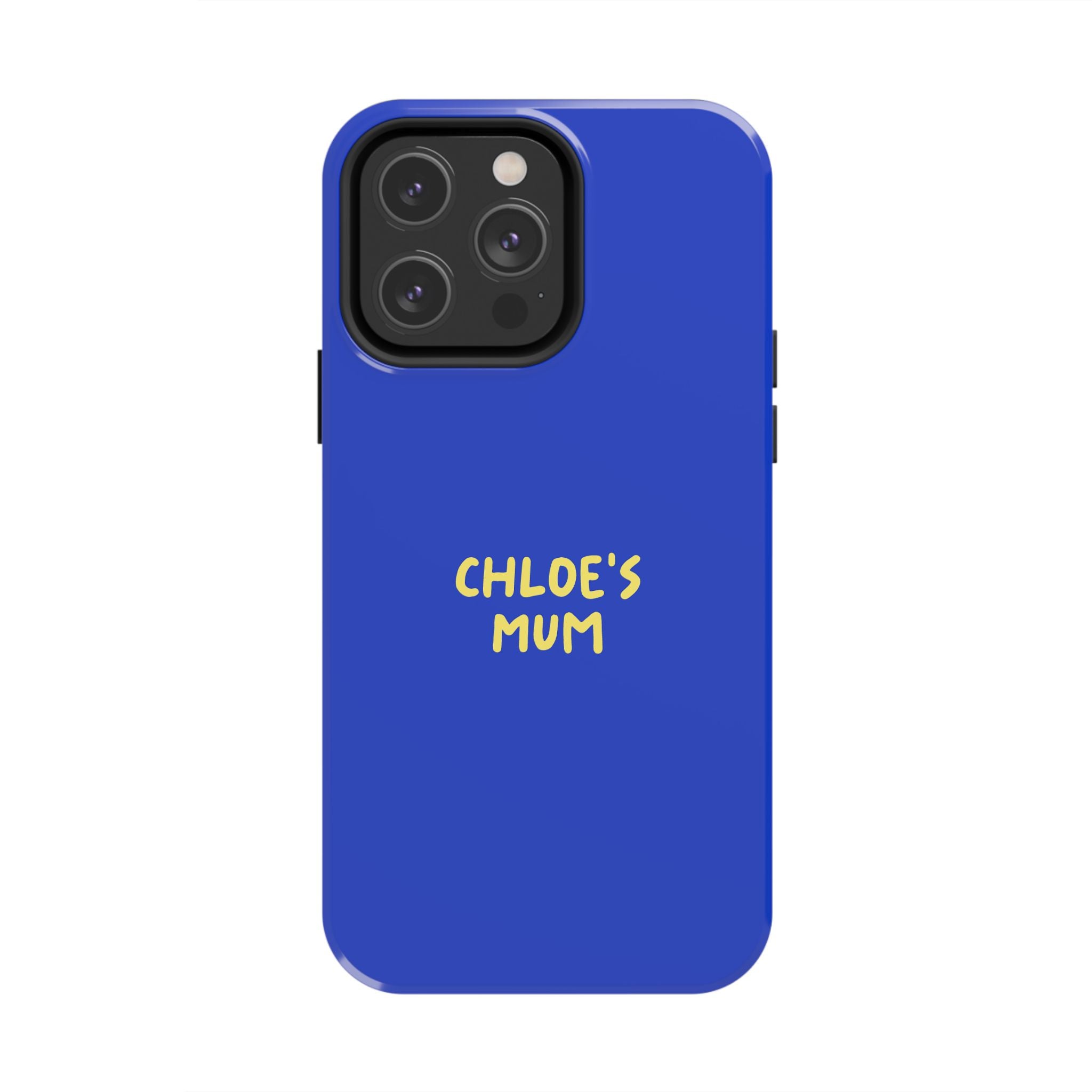 Phone Case Blue color with custom text