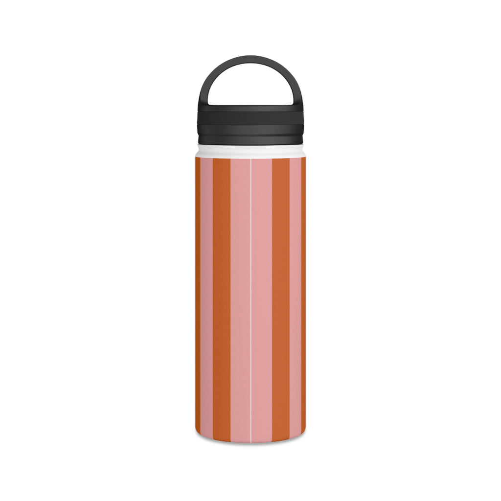 Striped Water Bottle with Custom Photo
