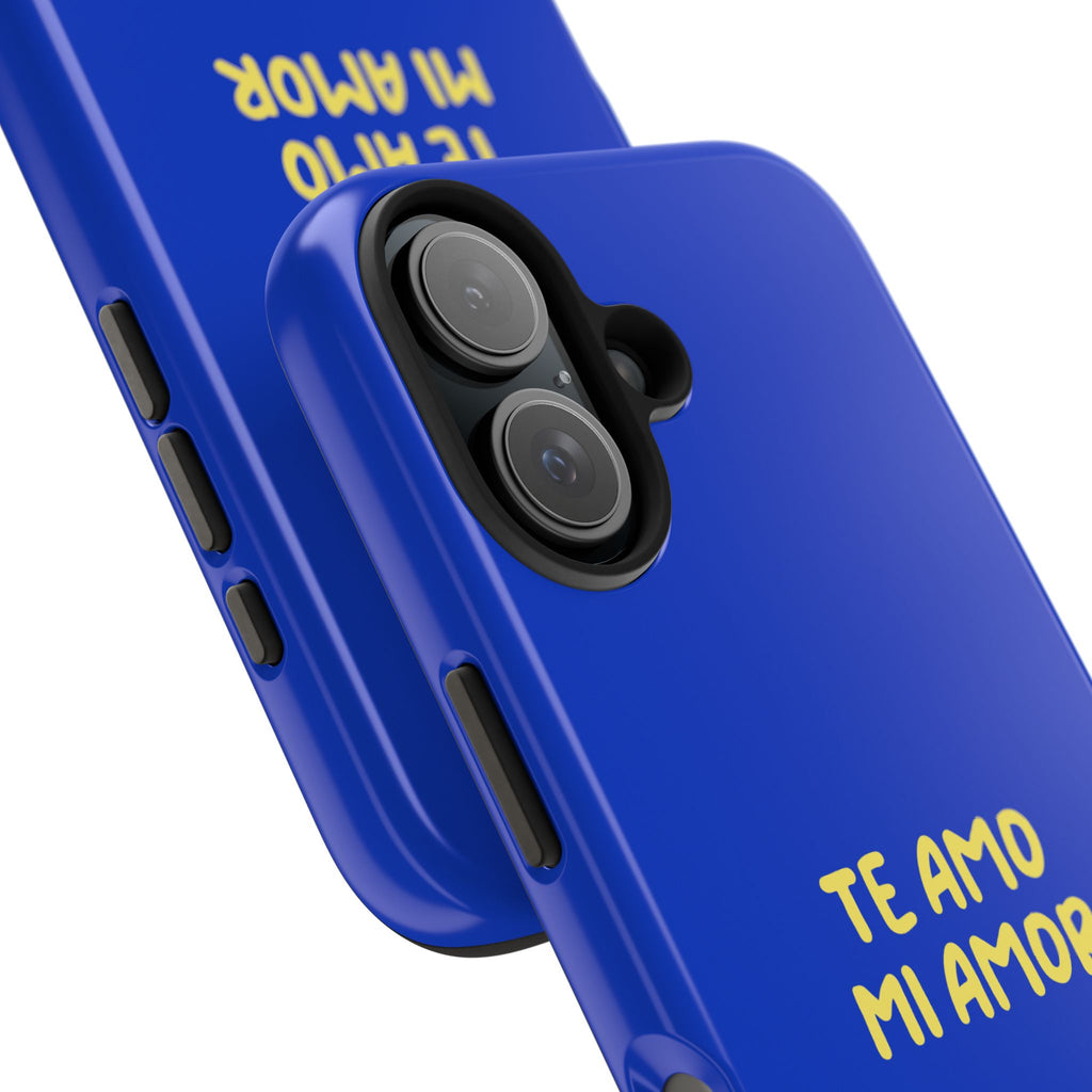 Blue Phone Case with Custom Text