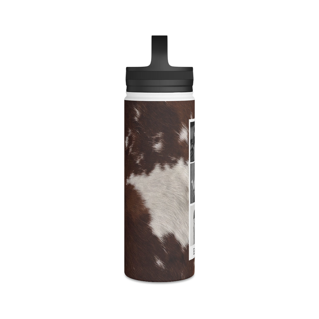 Animal Print Water Bottle with Custom Photo