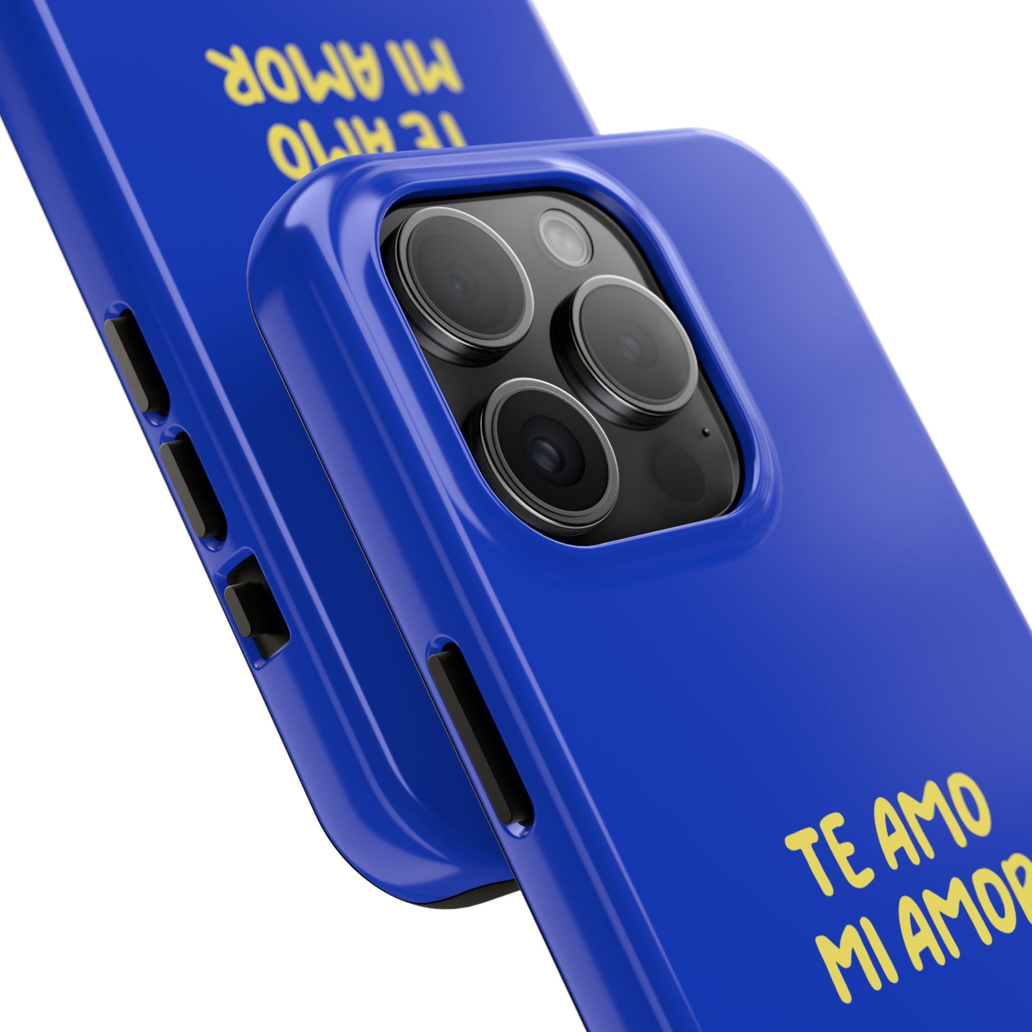 Blue Phone Case with Custom Text