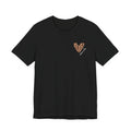 Camiseta para Abuela con Corazón de Leopardo y Nombre Personalizado