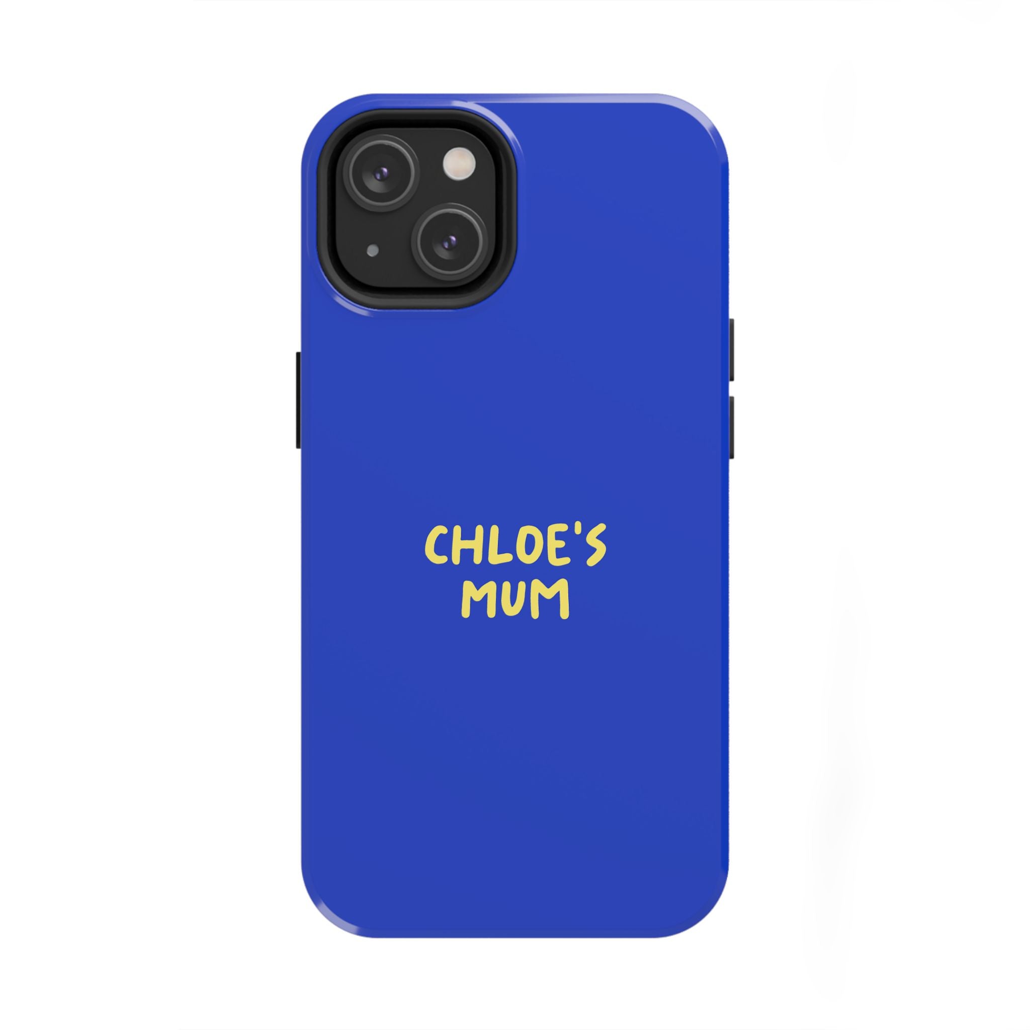 Phone Case Blue color with custom text