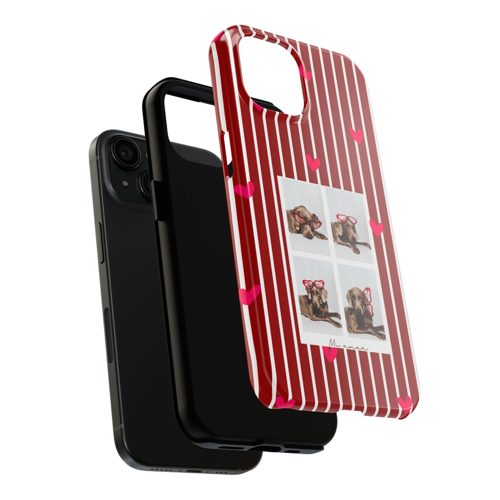 Funda de teléfono estilo cabina de fotos