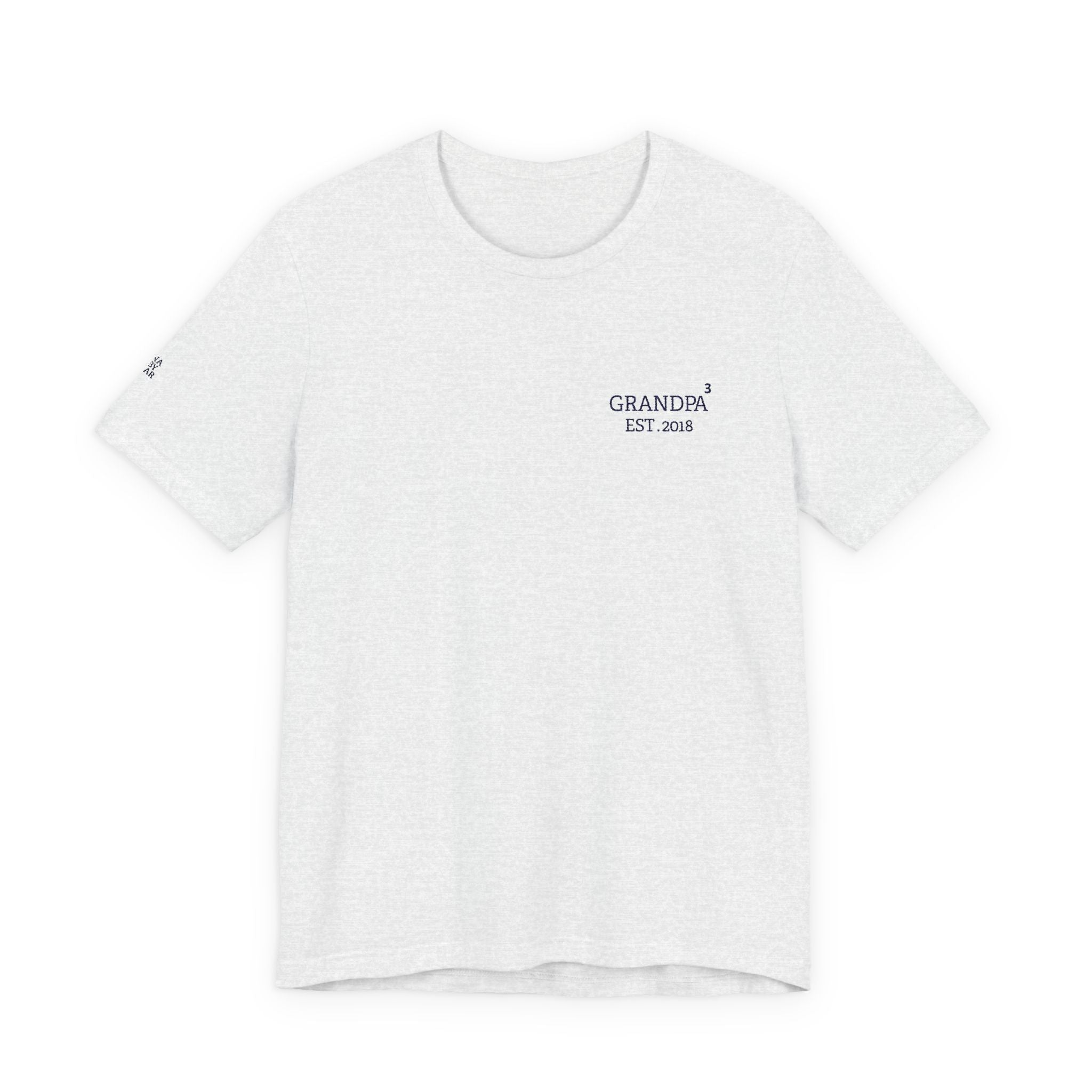 T-Shirt Exponent Grandpa embroidered and personalized first names on sleeve