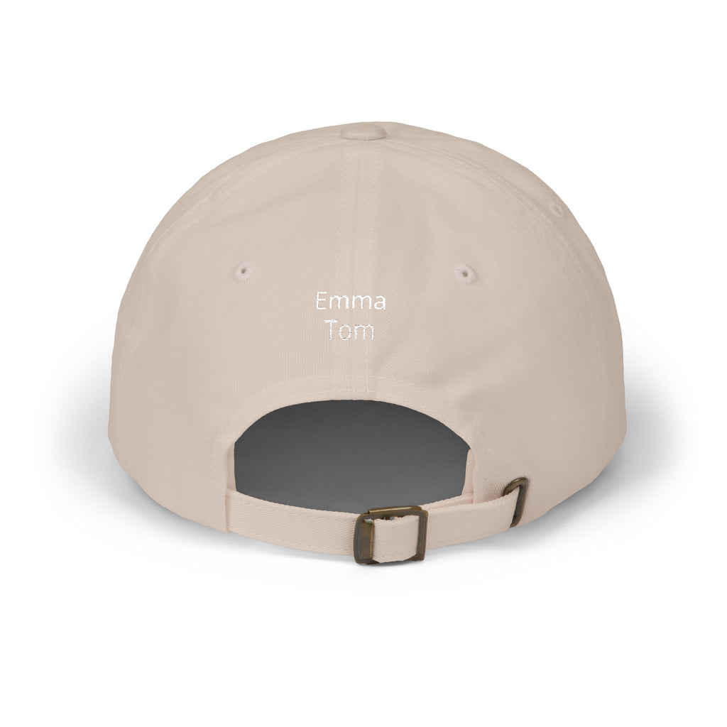 Gorra para papá con bordado curvo y nombres de niños