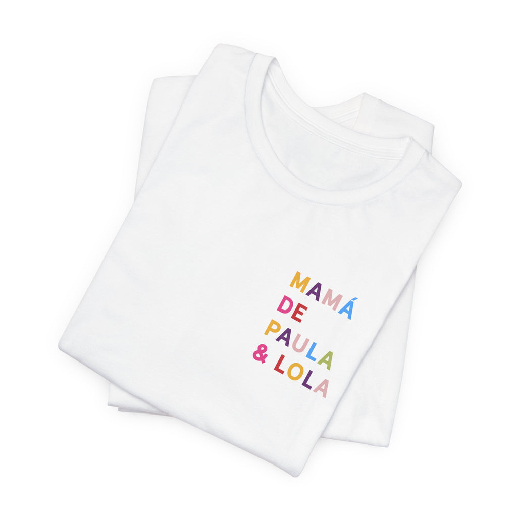 Camiseta multicolor personalizada para la mamá