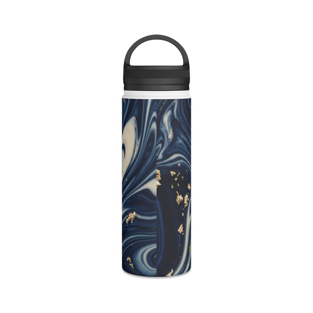 Trendy Pattern Water Bottle with Custom Text