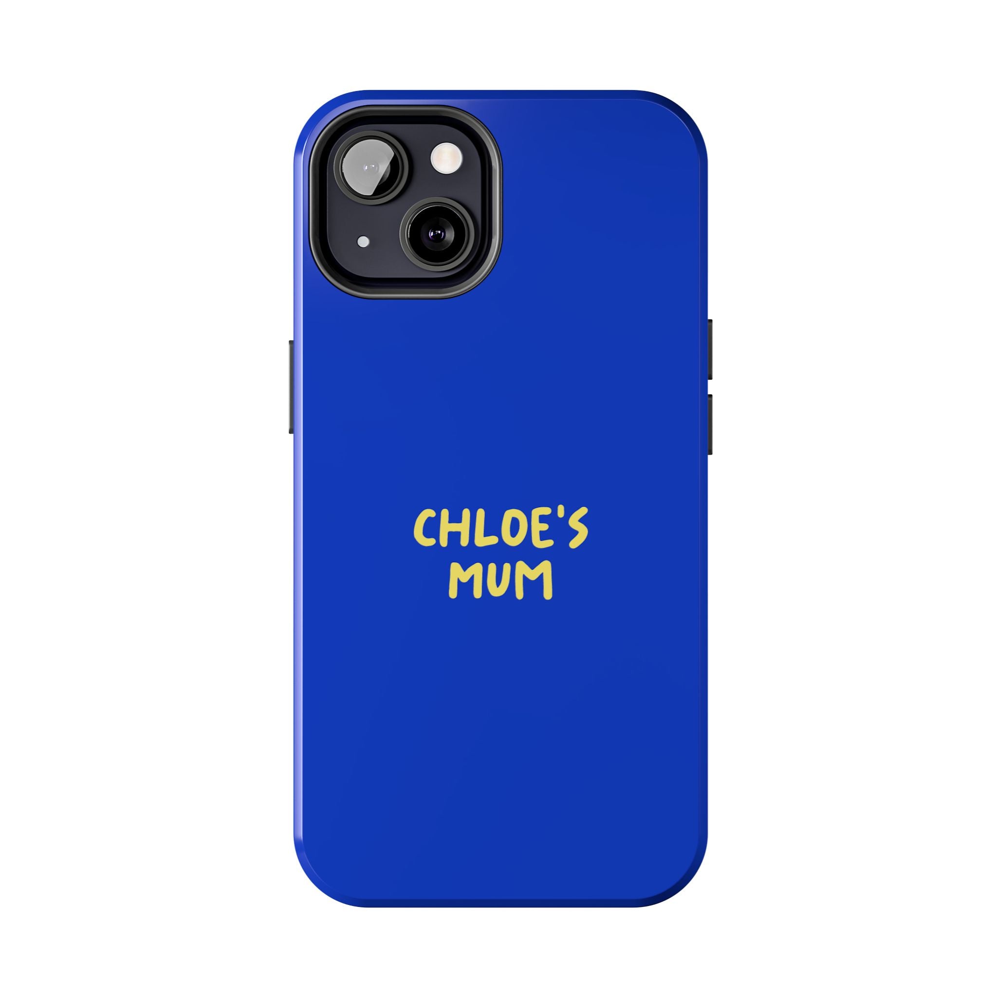 Phone Case Blue color with custom text