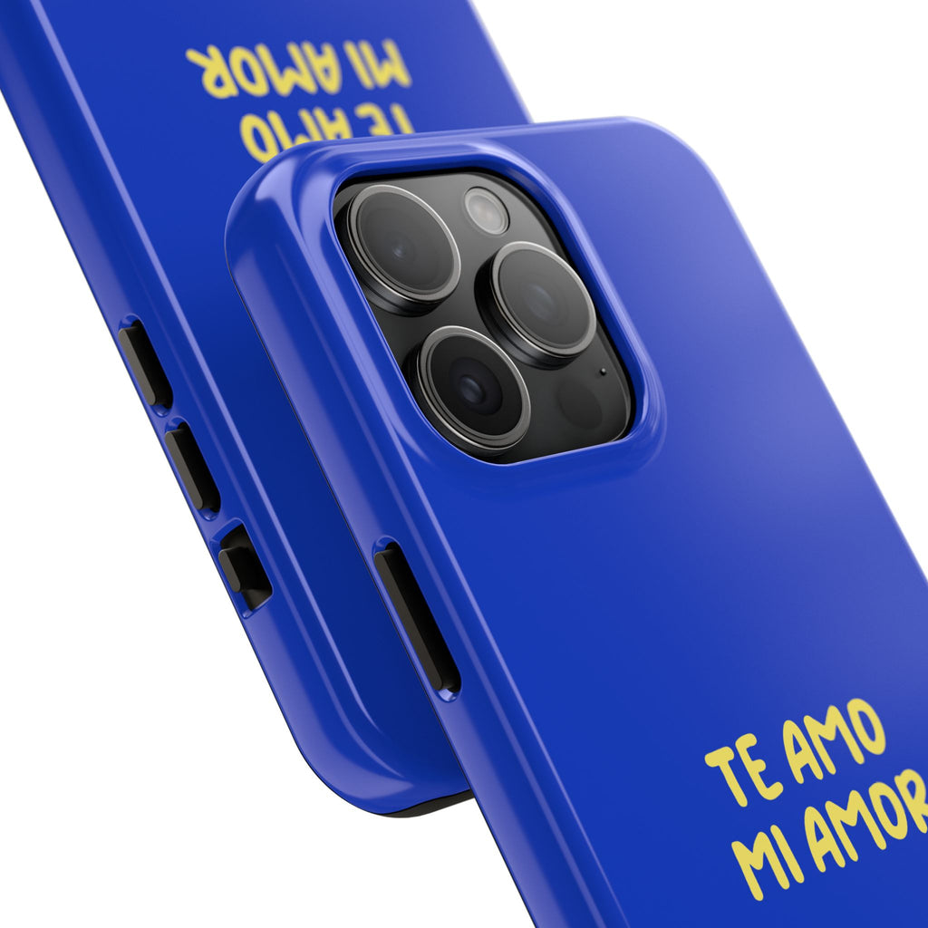Blue Phone Case with Custom Text