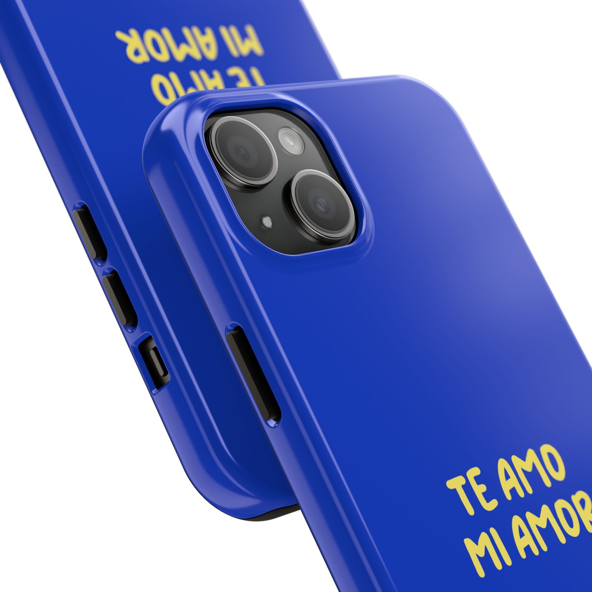Blue Phone Case with Custom Text