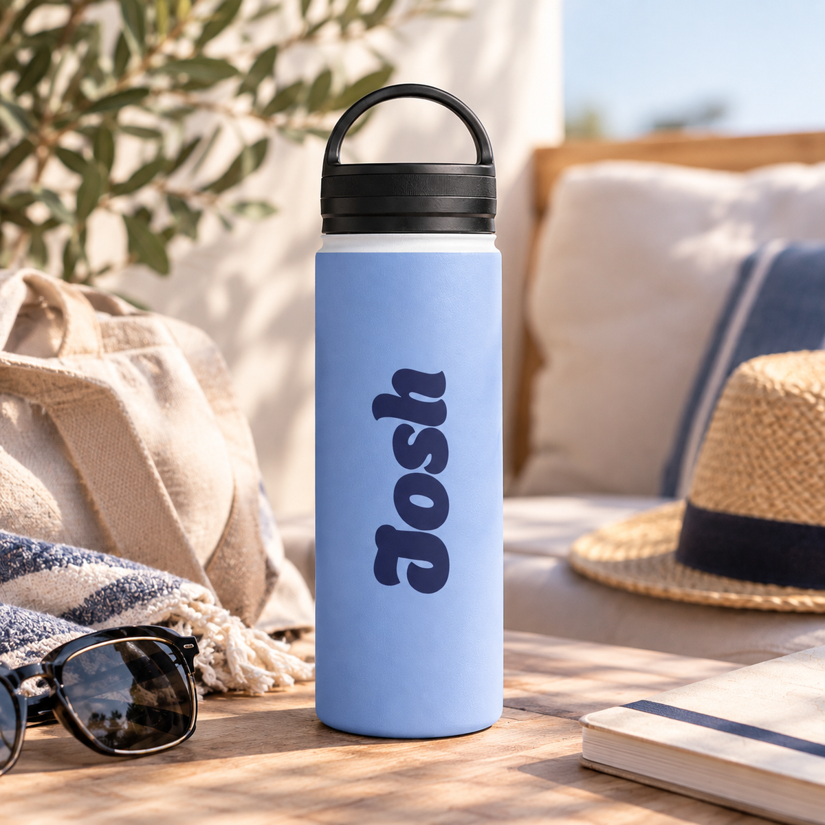 Colorful Water Bottle with Personalized Name