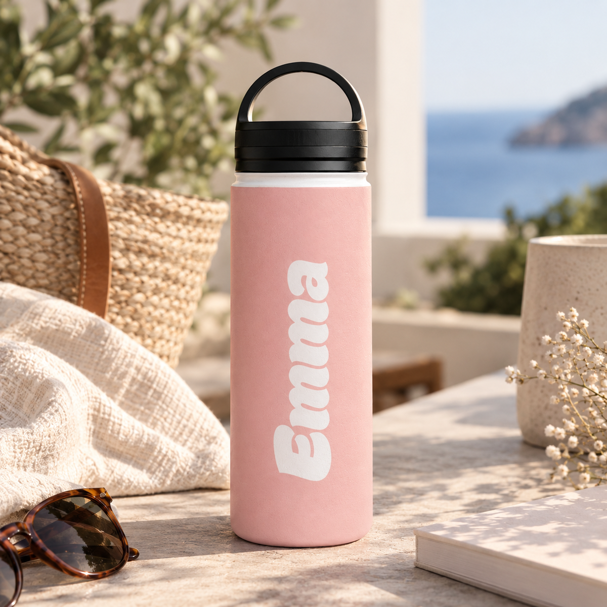 Colorful Water Bottle with Personalized Name